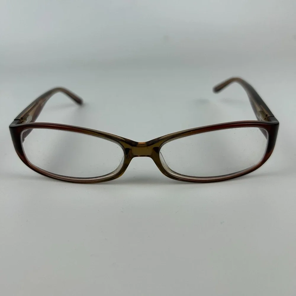 Saks Fifth Avenue 224 0STD Women's Eyeglasses Frame Brown Plastic Full Rim 135mm